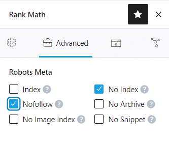 nofollow meta tag